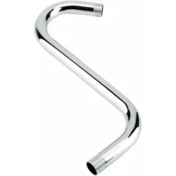 S Shape Shower Arm - 201 Stainless Steel 8 Curved S Shape Shower Arm For Bathroom Accessories