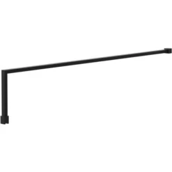 Colore Matt Black Walk In Shower Enclosure Glass Support Bar