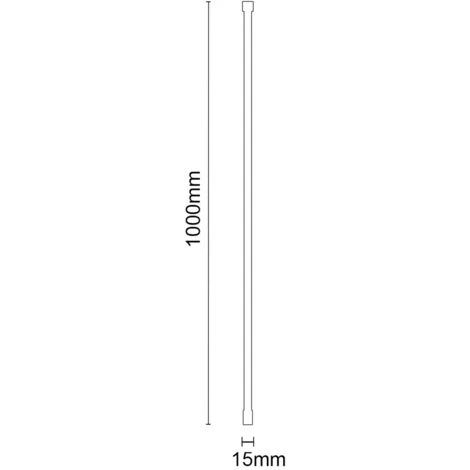 Colore Matt Black Walk In Shower Enclosure Glass Support Bar 5 Colore Matt Black Walk In Shower Enclosure Glass Support Bar - Image 5