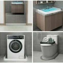 Shower Door Seal, Collapsible Shower Barrier, Shower Threshold For Wet And Dry Separation, Suitable For Kitchen And Bathroom (100 CM, 1pcs White) -Bathroom Supplies Store 95643211 5