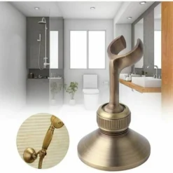 Adjustable Shower Brass Shower Head Holder Bracket Heavy Duty Electroplating Head Shower Head Holder Stylish For Home Bathroom Accessory 9 Adjustable Shower Brass Shower Head Holder Bracket Heavy Duty Electroplating Head Shower Head Holder Stylish For Home Bathroom Accessory -Bathroom Supplies Store 95652373 5