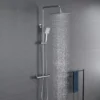 Sky Thermostatic Mixer Shower Set COOL TOUCH Thermostatic Valved Silve Square