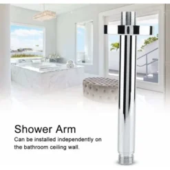 Stainless Steel Square Shower Head Extension For Shower Arm Hose Shower Arm Shower Hose Extension For Ceiling Shower Head For Bathroom (Size : 15) -Bathroom Supplies Store 97813299 4