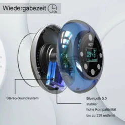 Shower Radio Bluetooth 5.0 Waterproof Speaker Wireless Bathroom Music -Bathroom Supplies Store 97813765 3