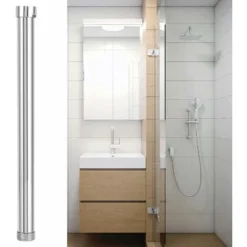 30cm Shower Arm, G3/4 Shower Arm Extension, Shower Head Extender, Lower Head Chrome Copper Tube Accessory Shower Head Extension (10 Inches) -Bathroom Supplies Store 97815397 4