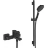 Hansgrohe Raindance Shower Set With Single Lever Mixer + XXL 3-spray Hand Shower, Matt Black (71450670-Raindance)