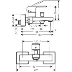 Hansgrohe Raindance Shower Set With Single Lever Mixer + XXL 3-spray Hand Shower, Matt Black (71450670-Raindance) -Bathroom Supplies Store 97842379 5