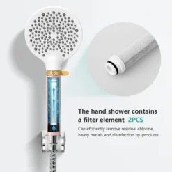 EMKE Shower Head And Hose Set Powerful Flow Shower Head Water Filter Shower 1.5M Hose IF And Red Dot Design Award-Winning Showerhead, Pink -Bathroom Supplies Store 98819568 4