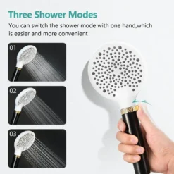 EMKE Shower Head And Hose Set Powerful Flow Shower Head Water Filter Shower 1.5M Hose IF And Red Dot Design Award-Winning Showerhead, Black -Bathroom Supplies Store 98819656 3