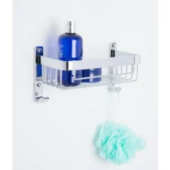 Croydex Rust Free Aluminium Bathroom Storage Large Shower Basket Caddy, Chrome -Bathroom Supplies Store 9985573 5